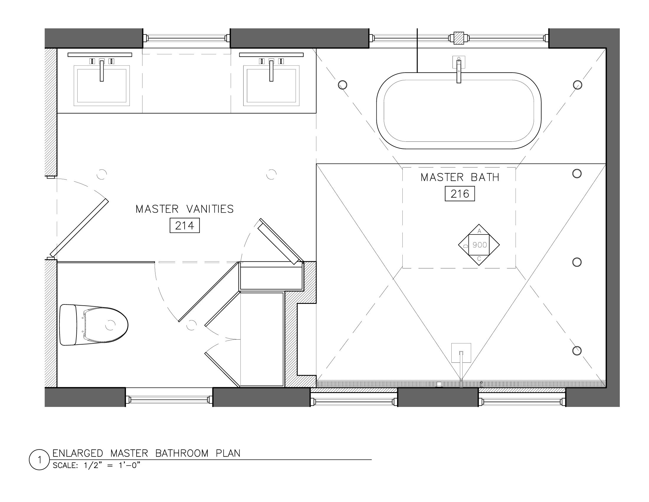 Small Master Bathroom Floor Plans